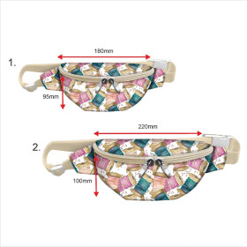HIP BAG - COLORFUL BOBBINS / Choice of sizes