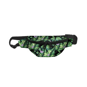 HIP BAG - MINI LEAVES AND INSECTS PAT. 4 (TROPICAL NATURE) / black / Choice of sizes