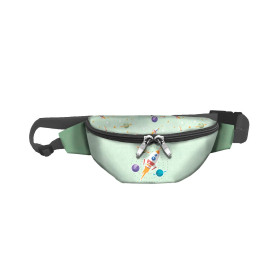 HIP BAG - ROCKET AND PLANETS (SPACE EXPEDITION) / ACID WASH MINT  / Choice of sizes