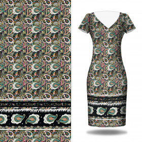 Paisley pattern no. 4 - dress panel PTE200