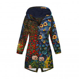 WOMEN'S PARKA (ANNA) - FARM GARDEN WITH SUNFLOWERS (Gustav Klimt) - sewing set