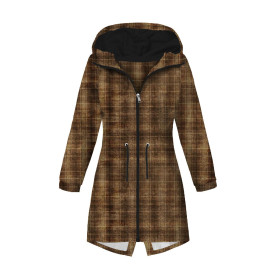 WOMEN'S PARKA (ANNA) - AUTUMN CHECK  / brown (AUTUMN COLORS) - softshell
