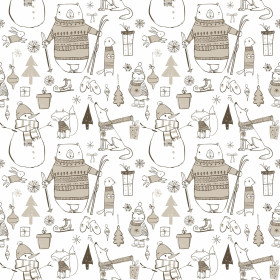 PASTEL WINTER / B-00 white - softshell