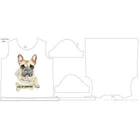 PAJAMAS-T-SHIRT "LINDA" -  BULLDOG - sewing set