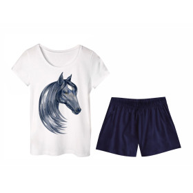 PAJAMAS-T-SHIRT "LINDA" -  HORSE pat. 1 - sewing set