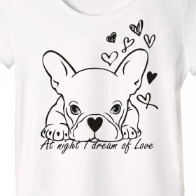 PAJAMAS-T-SHIRT "LINDA" -  DOG / contour - sewing set