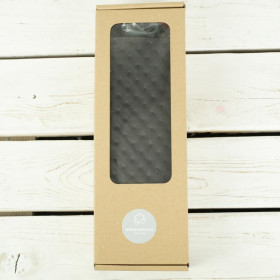 YOGI pencil case - DARK GREY / dotted velour