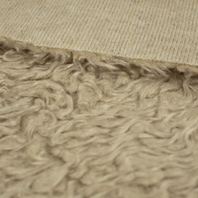 Sand - “Curly hair” - Sherpa fleece 