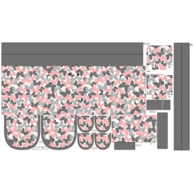 VINTAGE BACKPACK - BUTTERFLIES / pink - sewing set