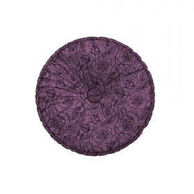 DECORATIVE CUSHION - ROSES / CONTOUR / Violet - sewing set