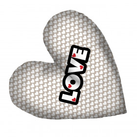 DECORATIVE PILLOW HEART - LOVE / HEARTS beige