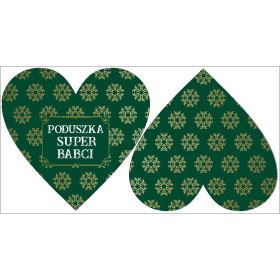 DECORATIVE PILLOW HEART - PODUSZKA SUPER BABCI