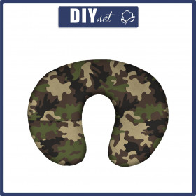 NECK PILLOW - CAMOUFLAGE OLIVE - sewing set