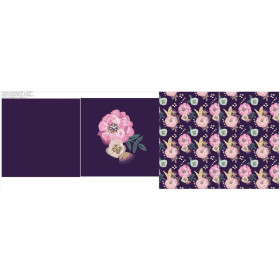 DECORATIVE PILOWS - FLOWERS AND GOLDEN FEATHERS pat. 2