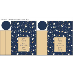 THE BOTTLE COVER - GOOD WINE, GOOD FRIENDS, GOOD TIME - DIY set