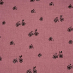 BIKES / heather - cotton muslin