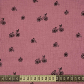 BIKES / heather - cotton muslin