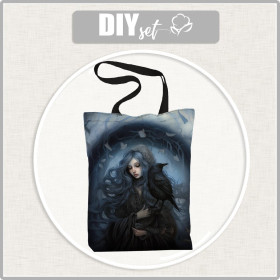 SHOPPER BAG - GOTHIC GIRL pat. 2 - sewing set