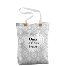 SHOPPER BAG - OMA WEISS ALLES BESSER - sewing set