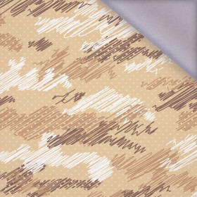 CAMOUFLAGE - scribble / mustard - softshell