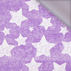 WHITE STARS / vinage look jeans (purple) - softshell