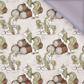 FOREST UNICORNS pat. 1 / beige - softshell