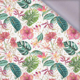 TROPICAL JUNGLE / white - softshell