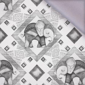 INDIE CHARM (GREY) / white - softshell