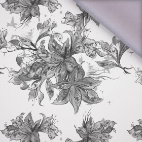 VANILLA BLOSSOM (GREY) / white - softshell