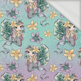 MERMAIDS AND CAMERAS - looped knit fabric