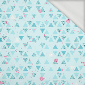 GLITTER TRIANGLES (WONDERLAND) - looped knit fabric