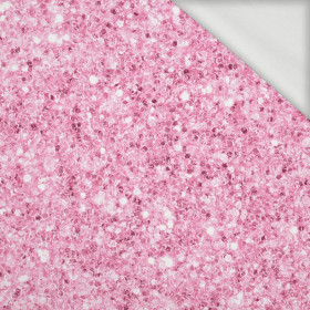 PINK GLITTER (WONDERLAND) - looped knit fabric