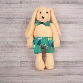 SHORTS + BOW TIE FOR BUNNY - JUNGLE / animals - sewing set