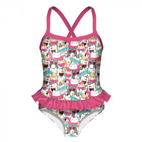 Girl's swimsuit - SUMMER CATS PAT. 1 - sewing set