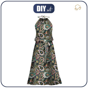 DRESS "DALIA" MAXI - PAISLEY PAT. 4 - sewing set