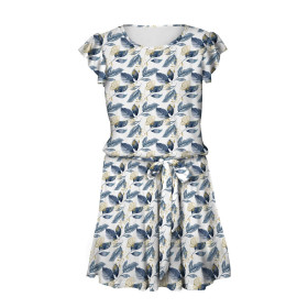 DRESS "EMMA" - RETRO FLOWERS PAT. 5 - Viscose jersey with elastane