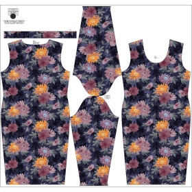 PENCIL DRESS (ALISA) - FLORAL AUTUMN PAT. 4 - sewing set