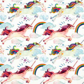 RAINBOW UNICORNS - Cotton woven fabric