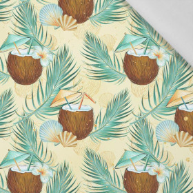 COCONUTS AND PALM TREES - Cotton woven fabric