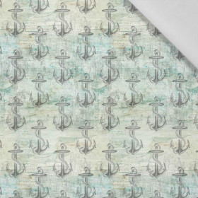 ANCHORS pat. 1 (SEA ABYSS)  - Cotton woven fabric
