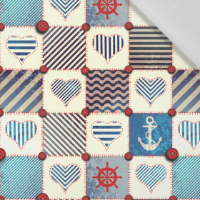 MARINE CHESSBOARD - Cotton woven fabric