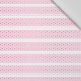 STRIPES ON DOTS  pat. 2 (PUMPKIN GARDEN) - Cotton woven fabric