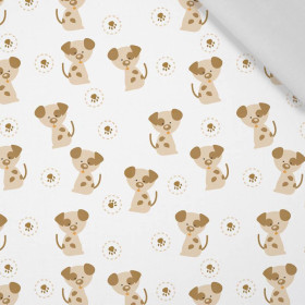 50cm PIEBALD DOGS (ANIMAL GARDEN) - Cotton woven fabric