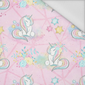UNICORNS AND FLOWERS pat. 2 (WONDERLAND) - Waterproof woven fabric