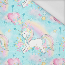 UNICORNS AND RAINBOW  pat. 1 (WONDERLAND) - Waterproof woven fabric
