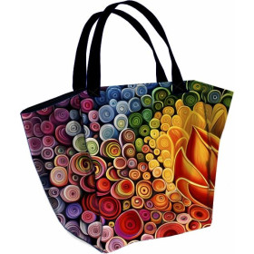 XL bag with in-bag pouch 2 in 1 - ABSTRACT CANVAS - sewing set