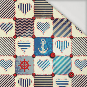 MARINE CHESSBOARD - Viscose jersey WE210