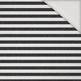 STRIPES 1x1 - acid white/ acid black - Viscose jersey