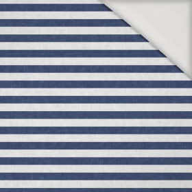 STRIPES 1x1 - acid white/ acid navy - Viscose jersey