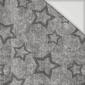 GREY STARS (CONTOUR) / vinage look jeans grey - Viscose jersey
